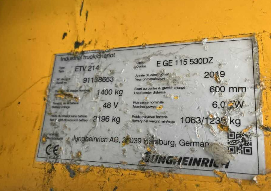 Jungheinrich ETV214 - Reach truck: billede 4 Jungheinrich ETV214 - Reach truck: billede 4