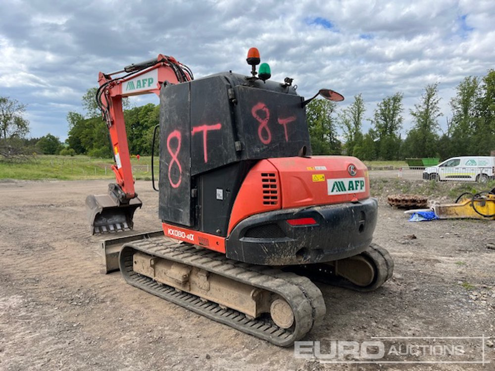 2018 Kubota KX080-4A - Minigravemaskine: billede 3 2018 Kubota KX080-4A - Minigravemaskine: billede 3