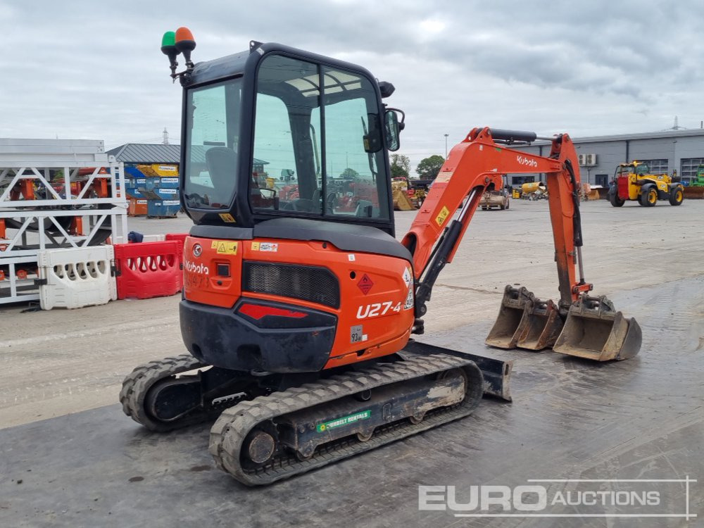 2018 Kubota U27-4 - Minigravemaskine: billede 5 2018 Kubota U27-4 - Minigravemaskine: billede 5