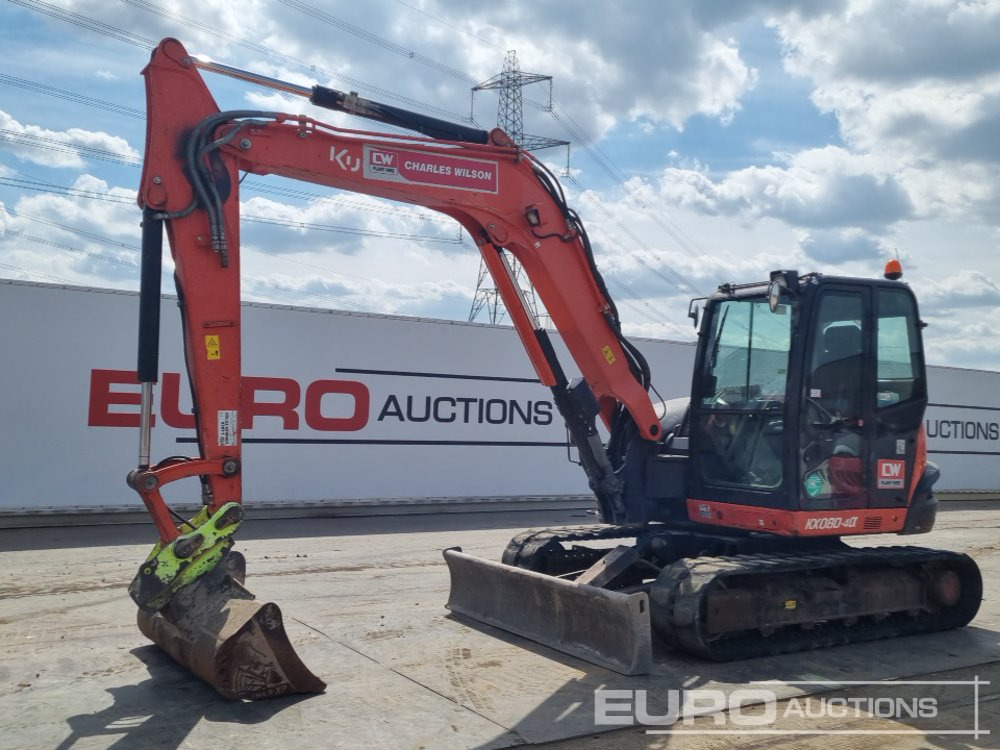 2019 Kubota KX080-4A - Minigravemaskine: billede 1 2019 Kubota KX080-4A - Minigravemaskine: billede 1