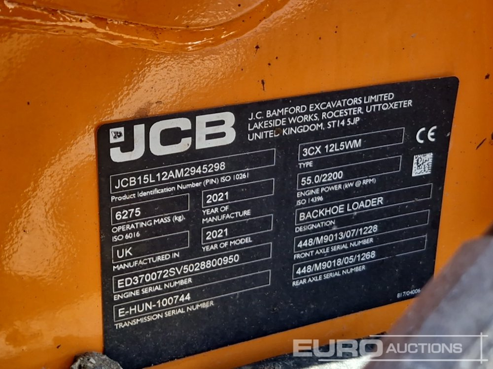 Gravelæssemaskine 2021 JCB  3CX: billede 49