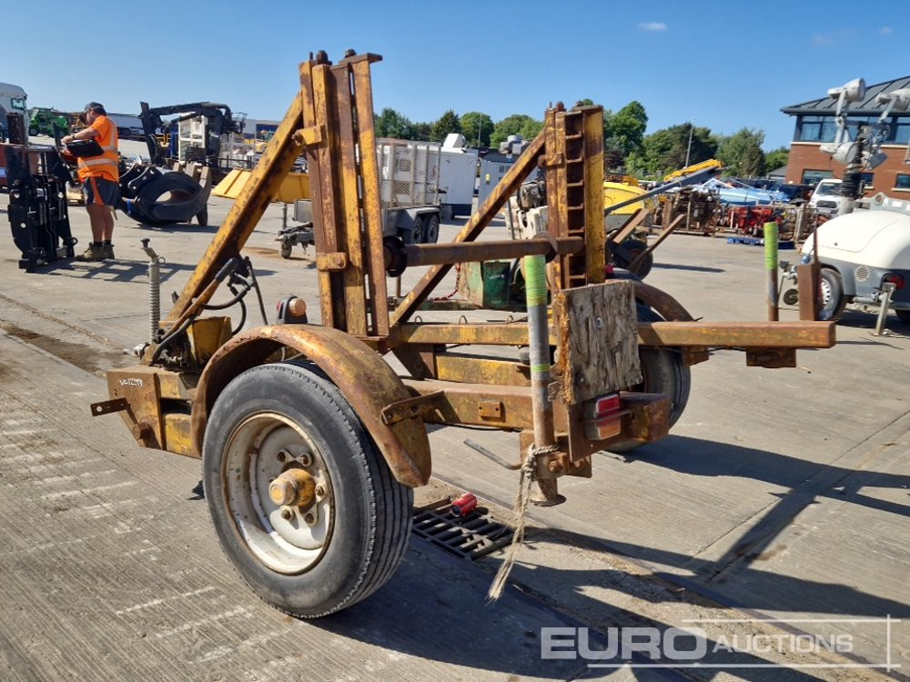 Bradley Single Axle Cable Drum Trailer - Maskintrailer: billede 3 Bradley Single Axle Cable Drum Trailer - Maskintrailer: billede 3