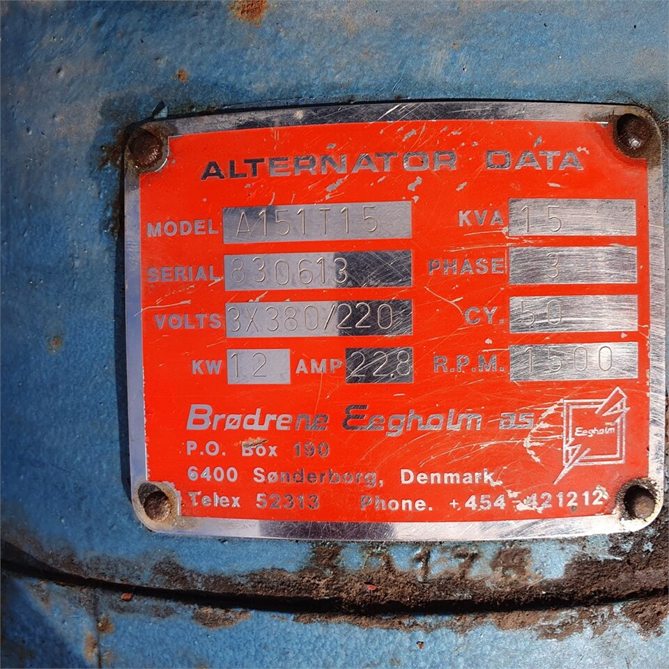 Lister 3 cyl. - Strømgenerator: billede 3 Lister 3 cyl. - Strømgenerator: billede 3