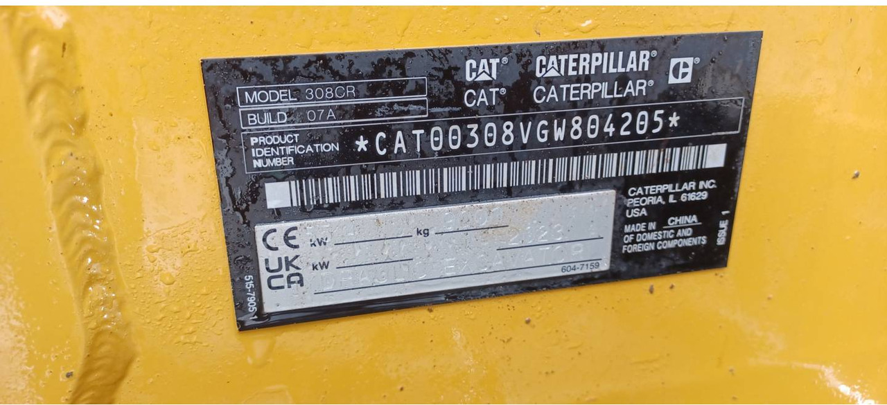 CAT 308 - Bæltegravemaskine: billede 5 CAT 308 - Bæltegravemaskine: billede 5