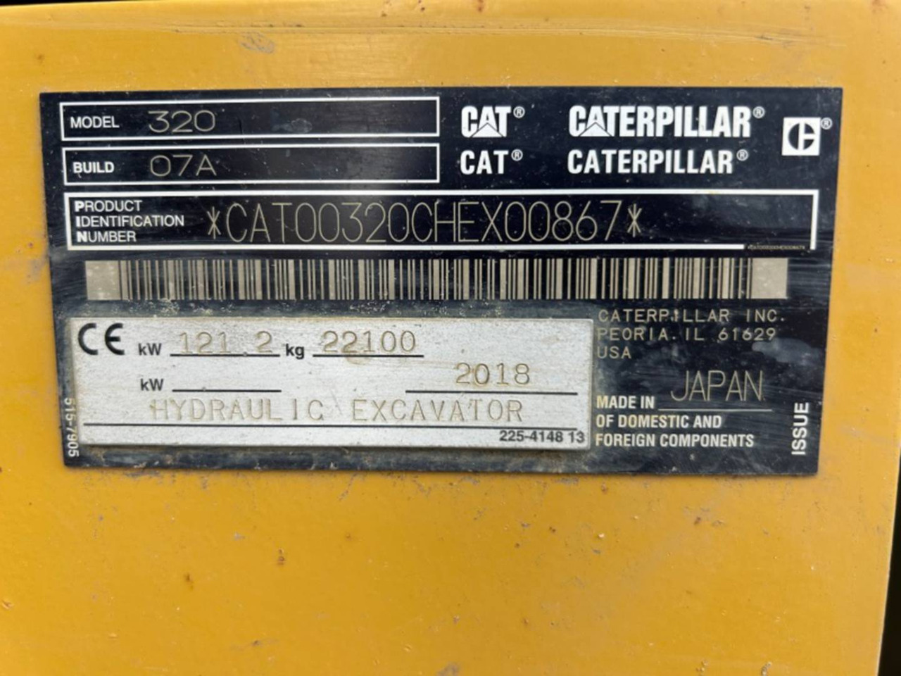 CAT 320 - Bæltegravemaskine: billede 5 CAT 320 - Bæltegravemaskine: billede 5