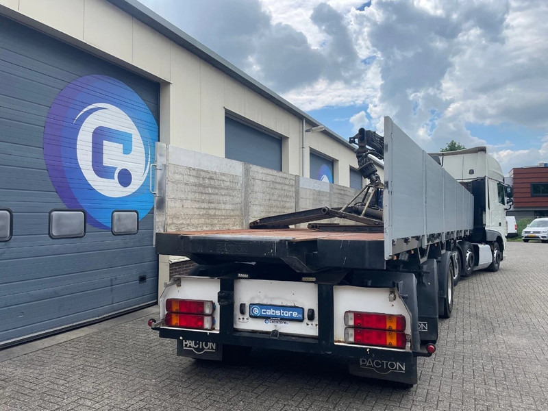 Pacton T3-003 3-assige stenen oplegger 2-assen gestuurd + Kennis Type 14.000 loopkraan - Rotator - stenenklem - Åben sættevogn: billede 2 Pacton T3-003 3-assige stenen oplegger 2-assen gestuurd + Kennis Type 14.000 loopkraan - Rotator - stenenklem - Åben sættevogn: billede 2