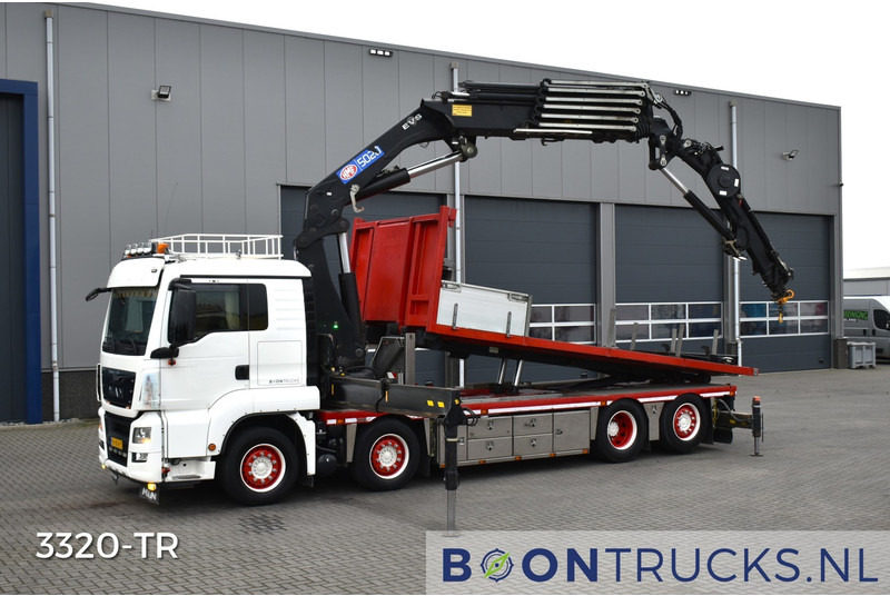 MAN TGS 440 8x2 + HMF 5020-K6 + FJ1000K4 | EURO6 * KABELSYSTEEM 30T * NL TRUCK * TOP! - Lastbil med kran: billede 1 MAN TGS 440 8x2 + HMF 5020-K6 + FJ1000K4 | EURO6 * KABELSYSTEEM 30T * NL TRUCK * TOP! - Lastbil med kran: billede 1