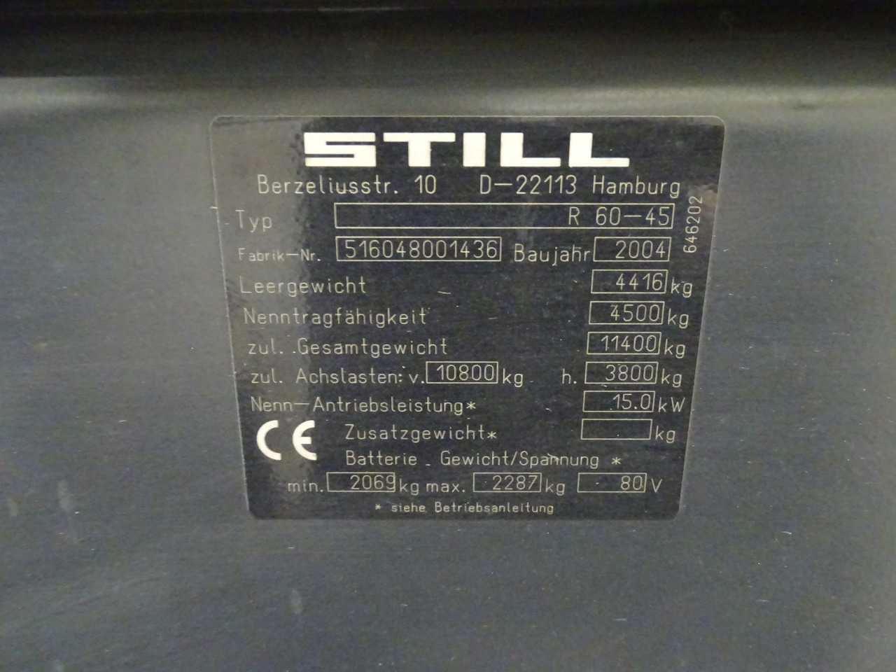 El gaffeltruck Still R60-45: billede 6