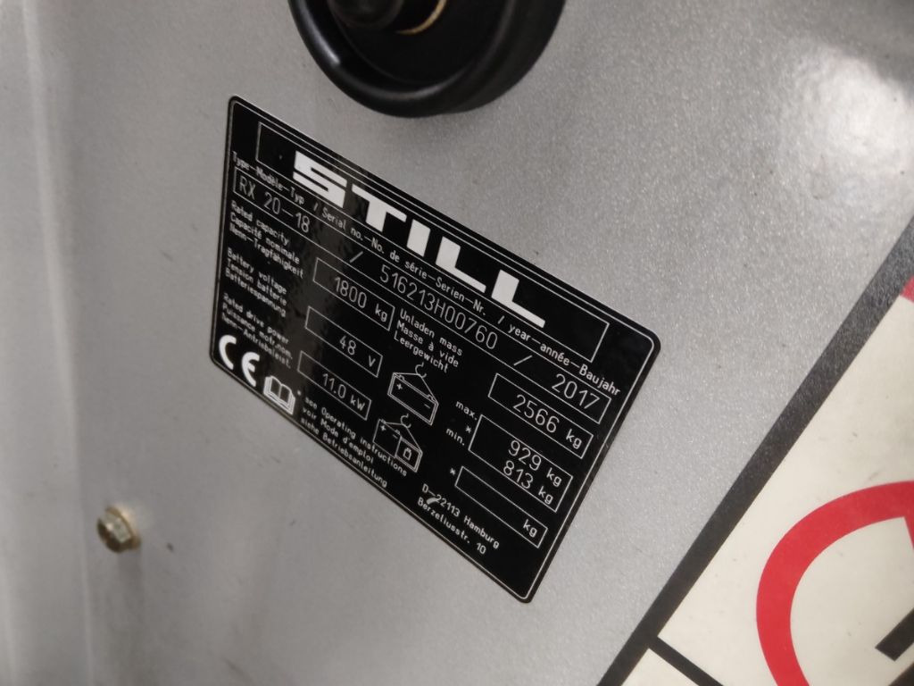 Still RX20-18 - El gaffeltruck: billede 5 Still RX20-18 - El gaffeltruck: billede 5