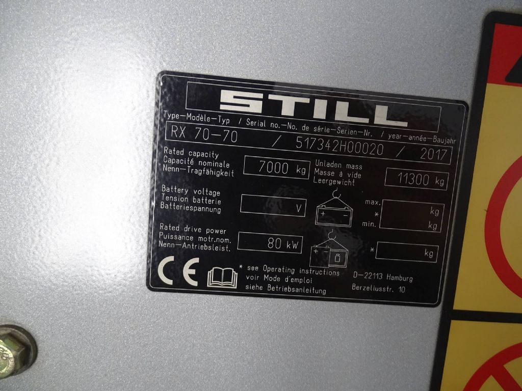 Still RX70-70 - Diesel gaffeltruck: billede 5 Still RX70-70 - Diesel gaffeltruck: billede 5