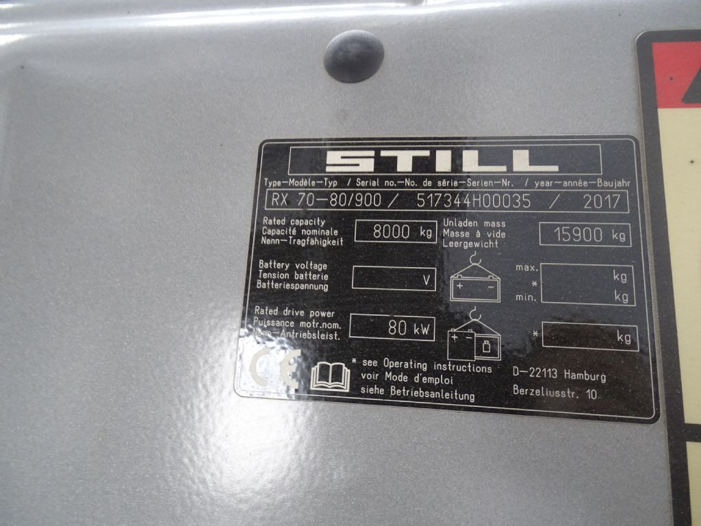 Still RX70-80/900 - Diesel gaffeltruck: billede 5 Still RX70-80/900 - Diesel gaffeltruck: billede 5