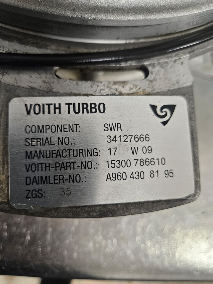 Mercedes Actros MP4 A9604308195 \15300 786610 Voith brake Retarder - Bremsedele for Kran: billede 2 Mercedes Actros MP4 A9604308195 \15300 786610 Voith brake Retarder - Bremsedele for Kran: billede 2